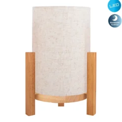 Madita lámpara de mesa LED, altura 32 cm, Natur/lino
