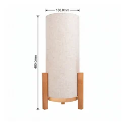 Madita lámpara de mesa LED, altura 48 cm, Natur/lino