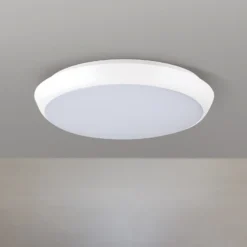 Maggy plafón LED, Ø 25 cm, blanco, CCT, IP65, anillos decorativos