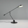 Manduro lámpara de mesa LED, negro, metal, atenuador CCT