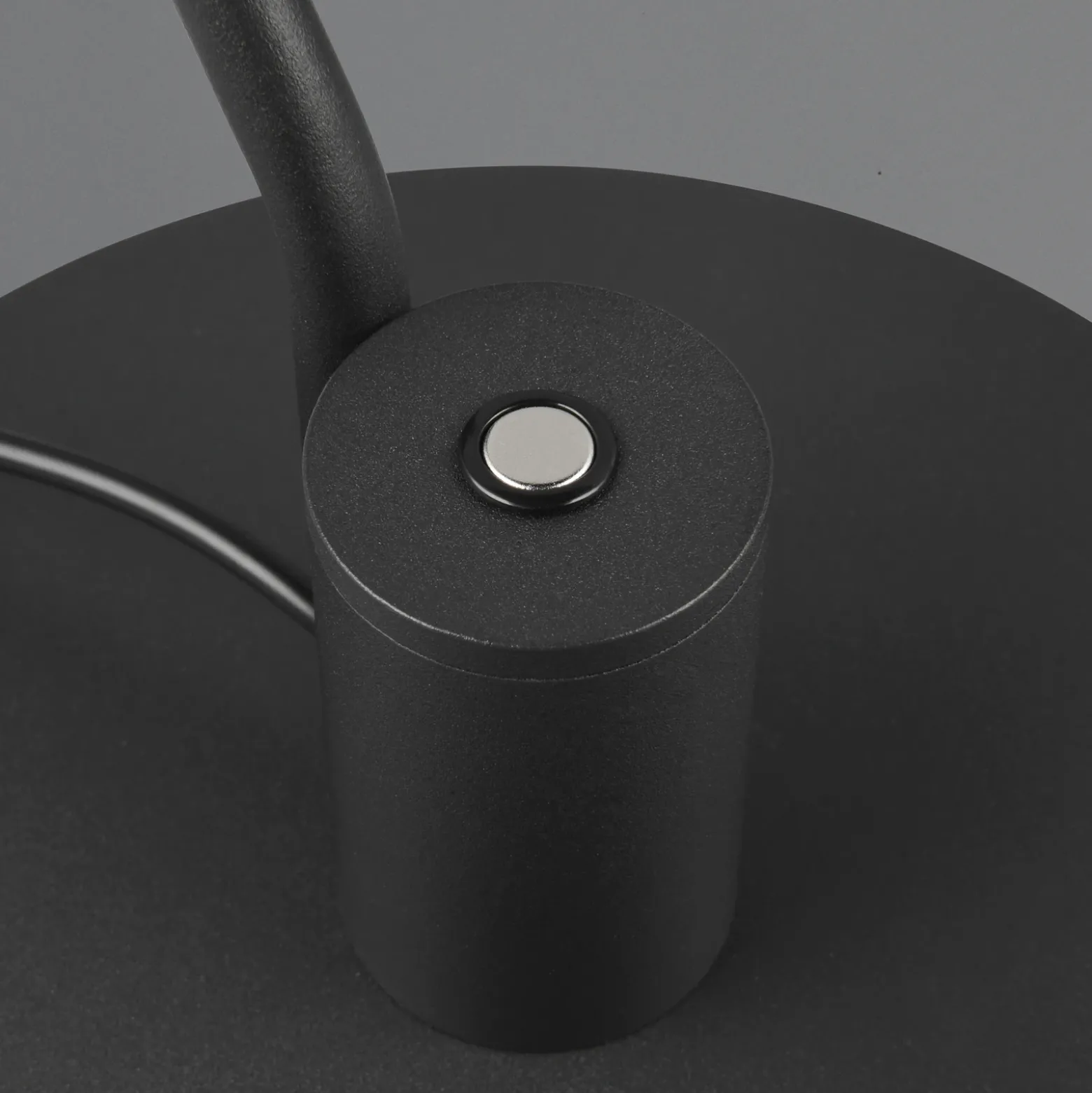 Manduro lámpara de mesa LED, negro, metal, atenuador CCT