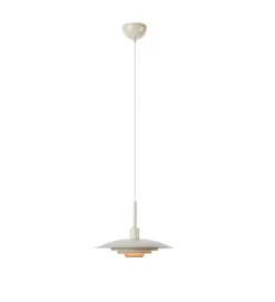 Markslöjd Lámpara colgante Piny, beige, Ø 35 cm, metal, E27