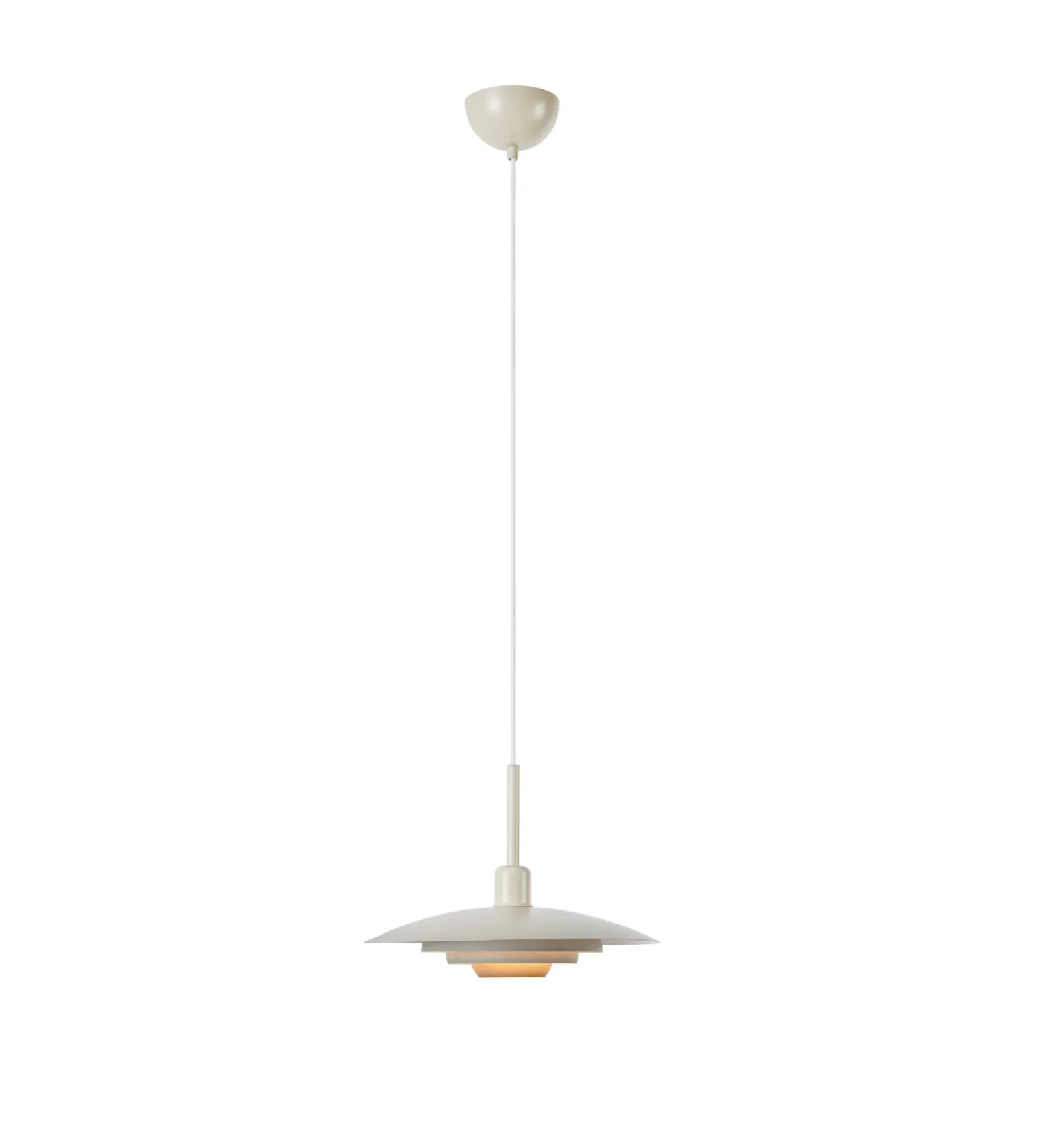 Markslöjd Lámpara colgante Piny, beige, Ø 35 cm, metal, E27