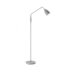 Markslöjd Lámpara de pie LED Patro, gris, metal, atenuable