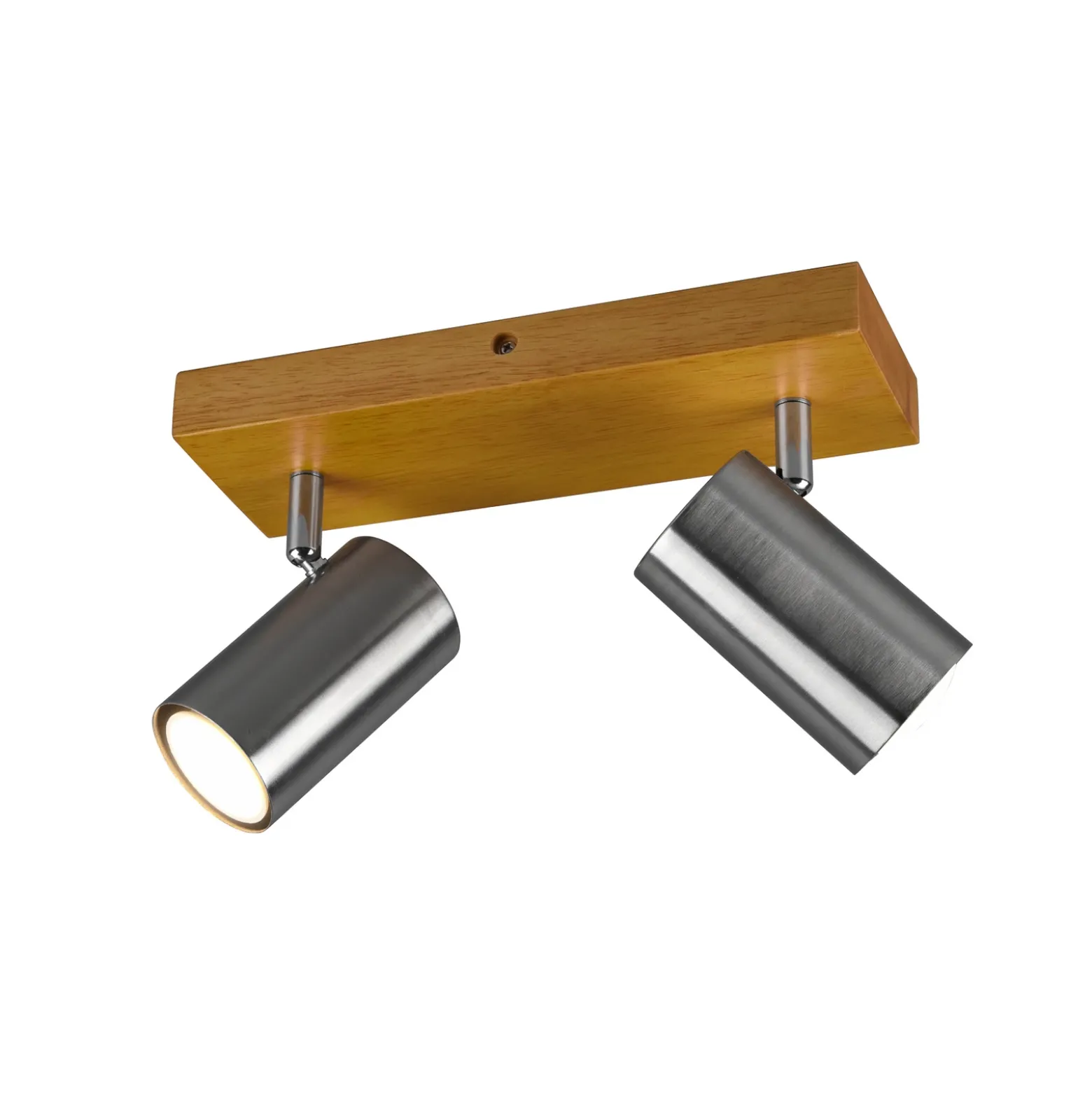 Marley downlight de techo, níquel mate, 2 luces