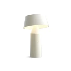 MARSET Bicoca de mesa LED con batería blanco perla