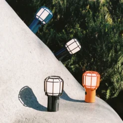 MARSET Chispa de terraza LED de batería IP44 negro