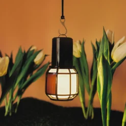 MARSET Chispa de terraza LED de batería IP44 negro