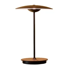 MARSET Ginger Lámpara de mesa LED recargable madera, roble/blanco