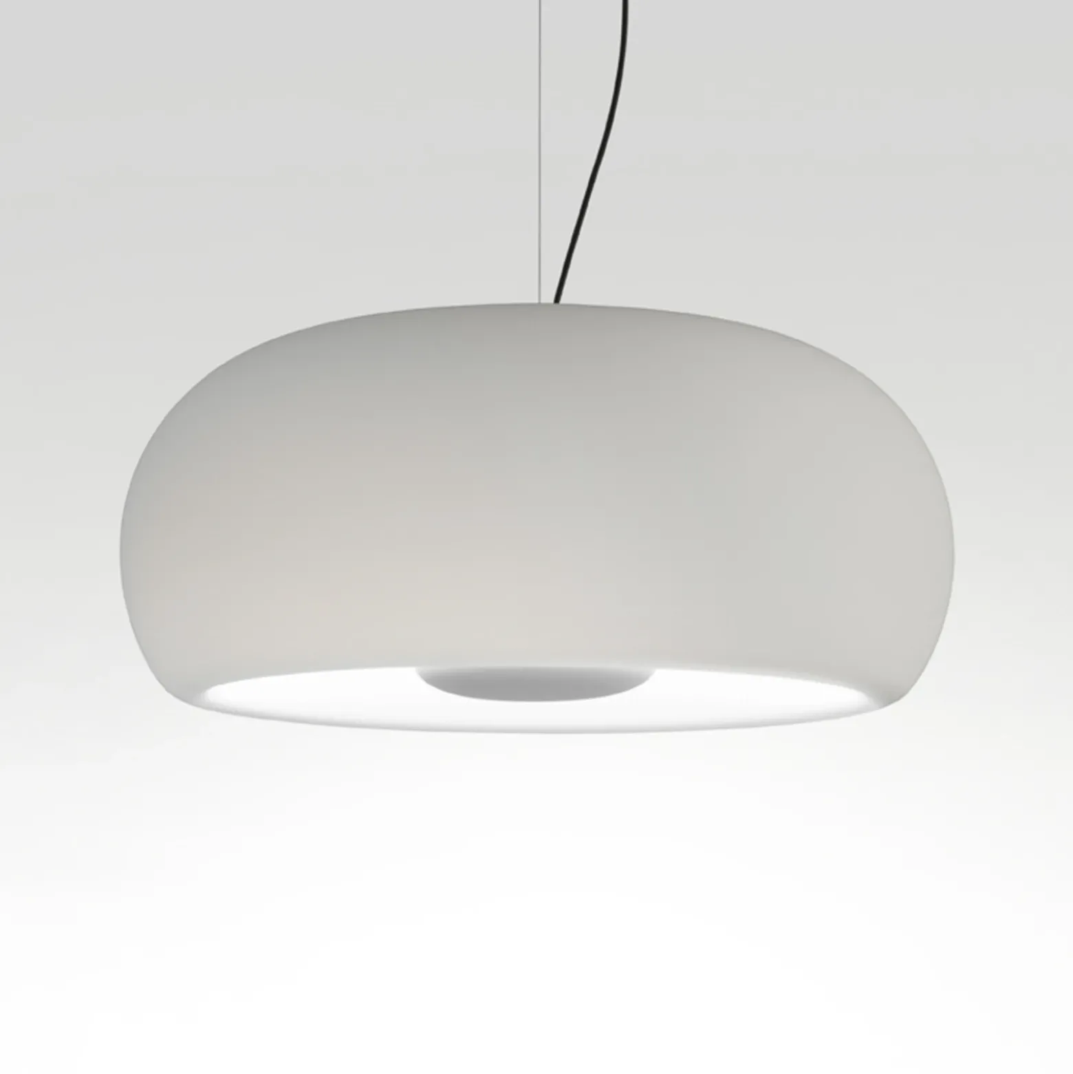 MARSET Vetra lámpara colgante LED, Ø 43 cm, blanco