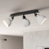 Matlock downlight de techo, longitud 74 cm, gris/negro, 3 luces.