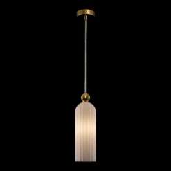 Maytoni Antic colgante, pantalla de vidrio blanco