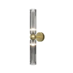 Maytoni aplique de pared Antic, dorado/negro, altura 43,5 cm