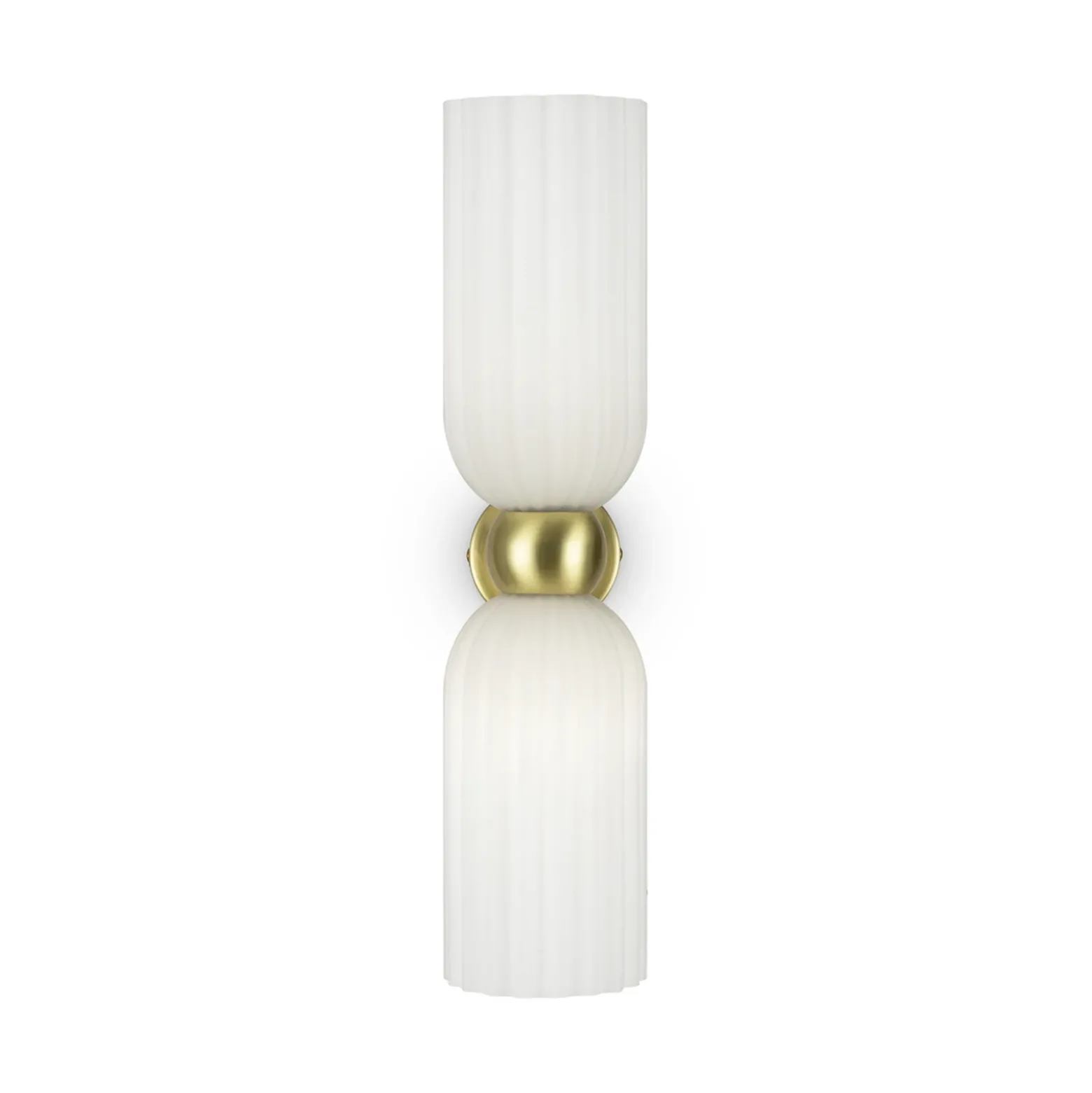 Maytoni aplique de pared Antic, 2 luces, dorado/blanco, cristal