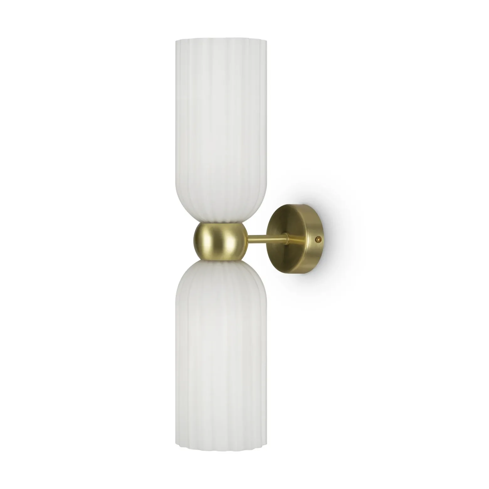 Maytoni aplique de pared Antic, 2 luces, dorado/blanco, cristal