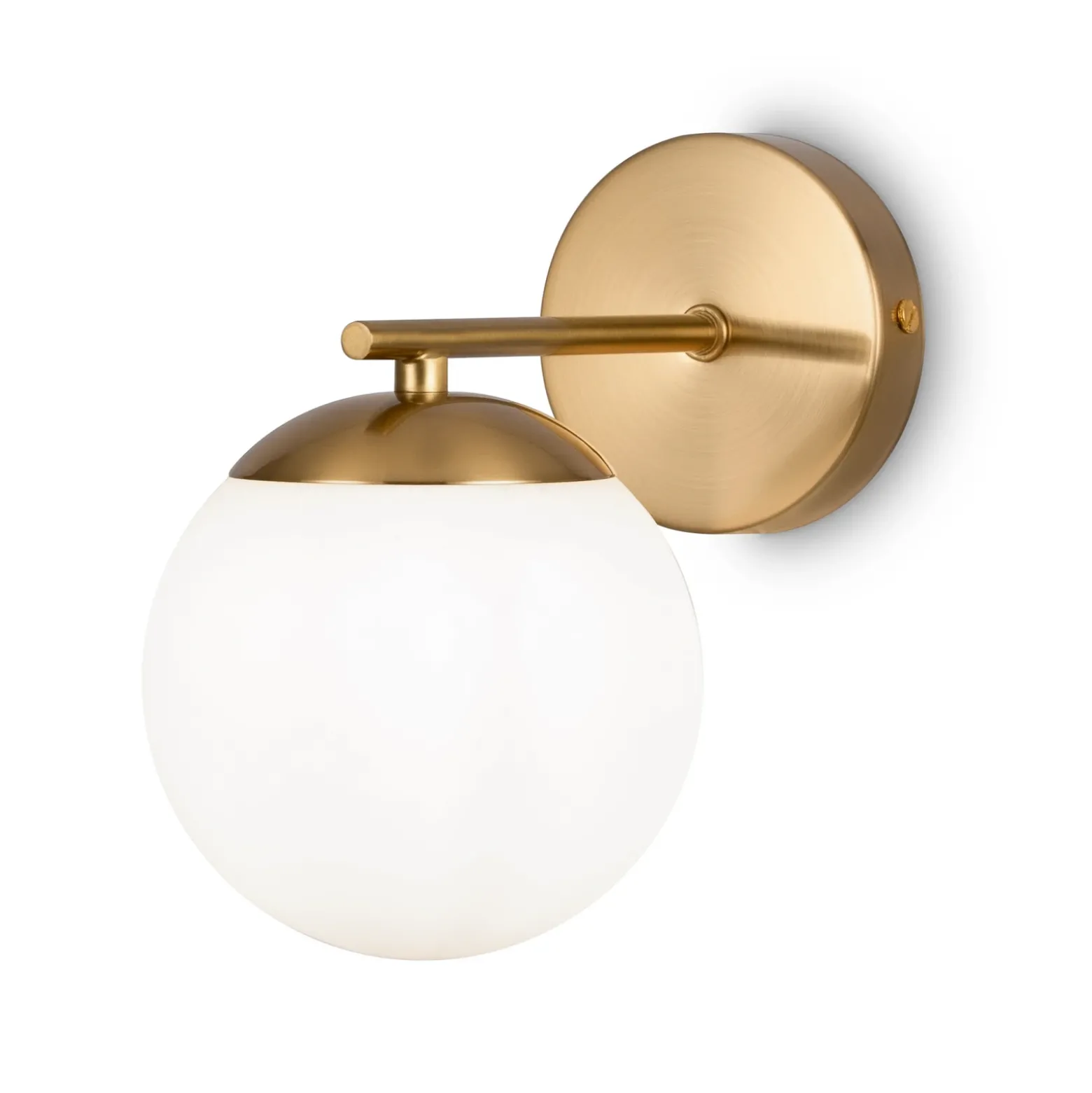Maytoni Aplique de pared de mármol con pantalla de cristal