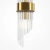 Maytoni Aplique de pared Frame, 2 luces, altura 46 cm, dorado/claro