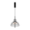 Maytoni Bangkok, forma de bola, gris claro, Ø 25 cm, cristal