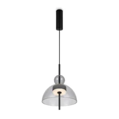 Maytoni Bangkok, forma de bola, gris claro, Ø 25 cm, cristal