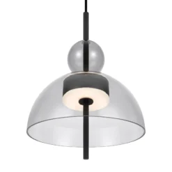 Maytoni Bangkok, forma de bola, gris claro, Ø 25 cm, cristal