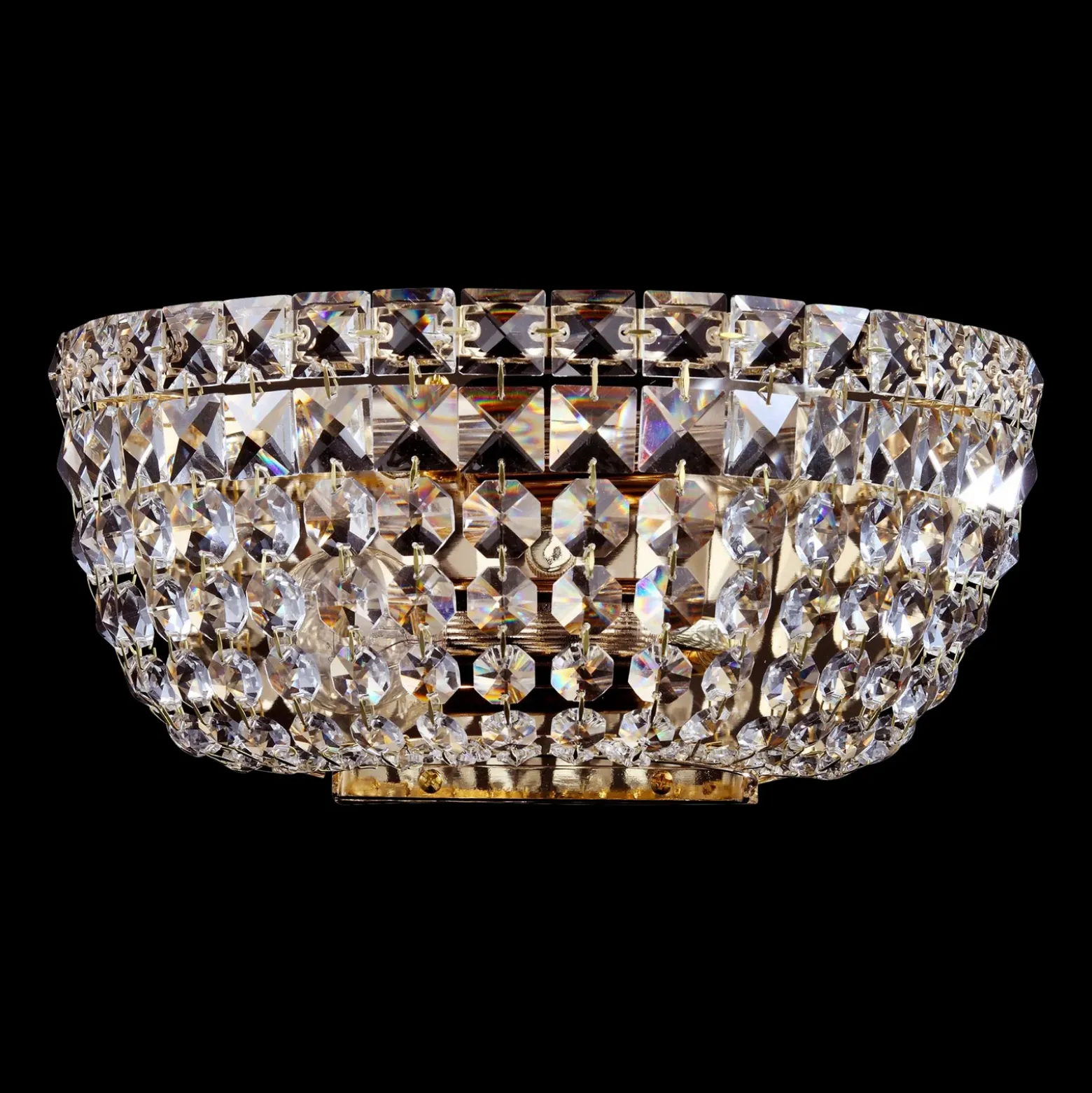 Maytoni Basfor aplique, elegante cortina cristal