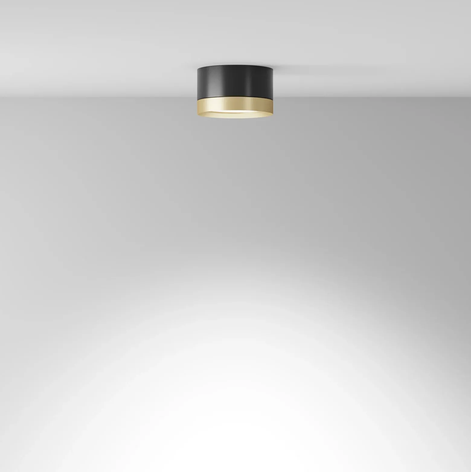 Maytoni downlight Aro, negro/oro Altura 5 cm Ø 8,5 cm GX53