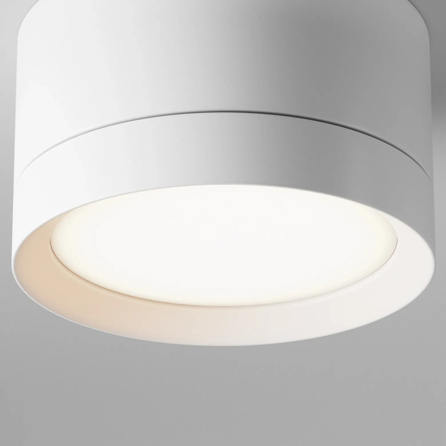 Maytoni downlight Hoop, blanco, altura 5 cm, Ø 8,5 cm, aluminio, GX53