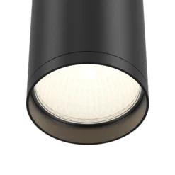 Maytoni Focus downlight, negro, Ø 5,2 cm, aluminio, GU10