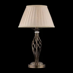 Maytoni Grace lámpara de mesa 1 luz latón/beige