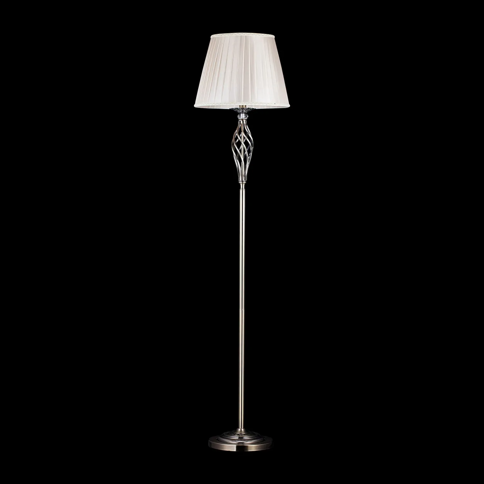Maytoni Grace lámpara de pie 1 luz latón/beige