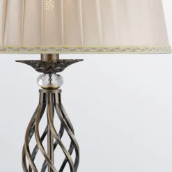Maytoni Grace lámpara de pie 1 luz latón/beige