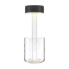 Maytoni LED lámpara de mesa recargable AI Collaboration, cristal, negro
