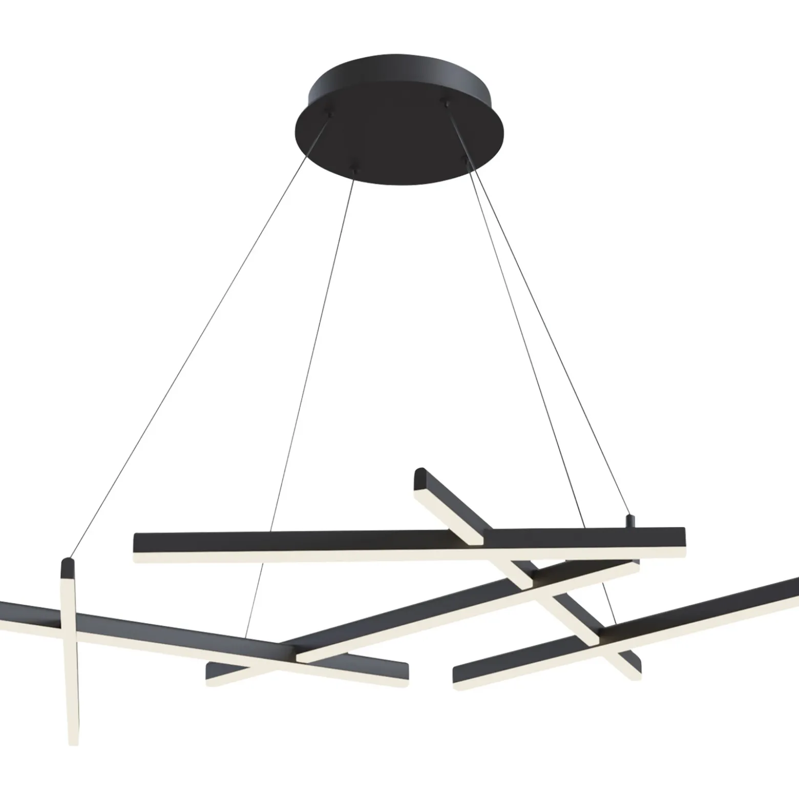 Maytoni Line lámpara colgante LED 3.000K negro