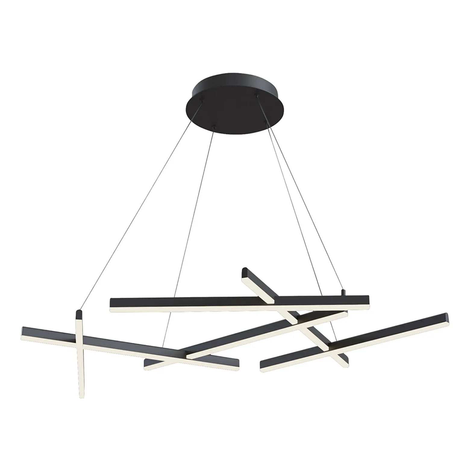 Maytoni Line lámpara colgante LED 3.000K negro