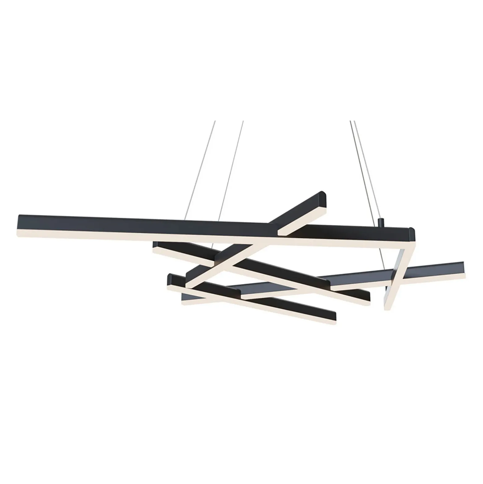 Maytoni Line lámpara colgante LED 3.000K negro