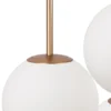 Maytoni Lámpara colgante Basic Form, blanco/oro, 3 luces.