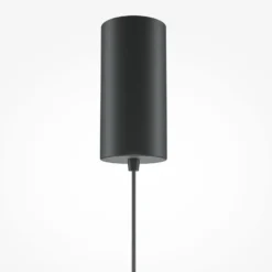 Maytoni lámpara colgante LED El, Ø 35 cm, negro, aluminio