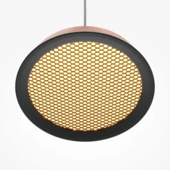 Maytoni lámpara colgante LED El, Ø 15,3 cm, naranja, aluminio