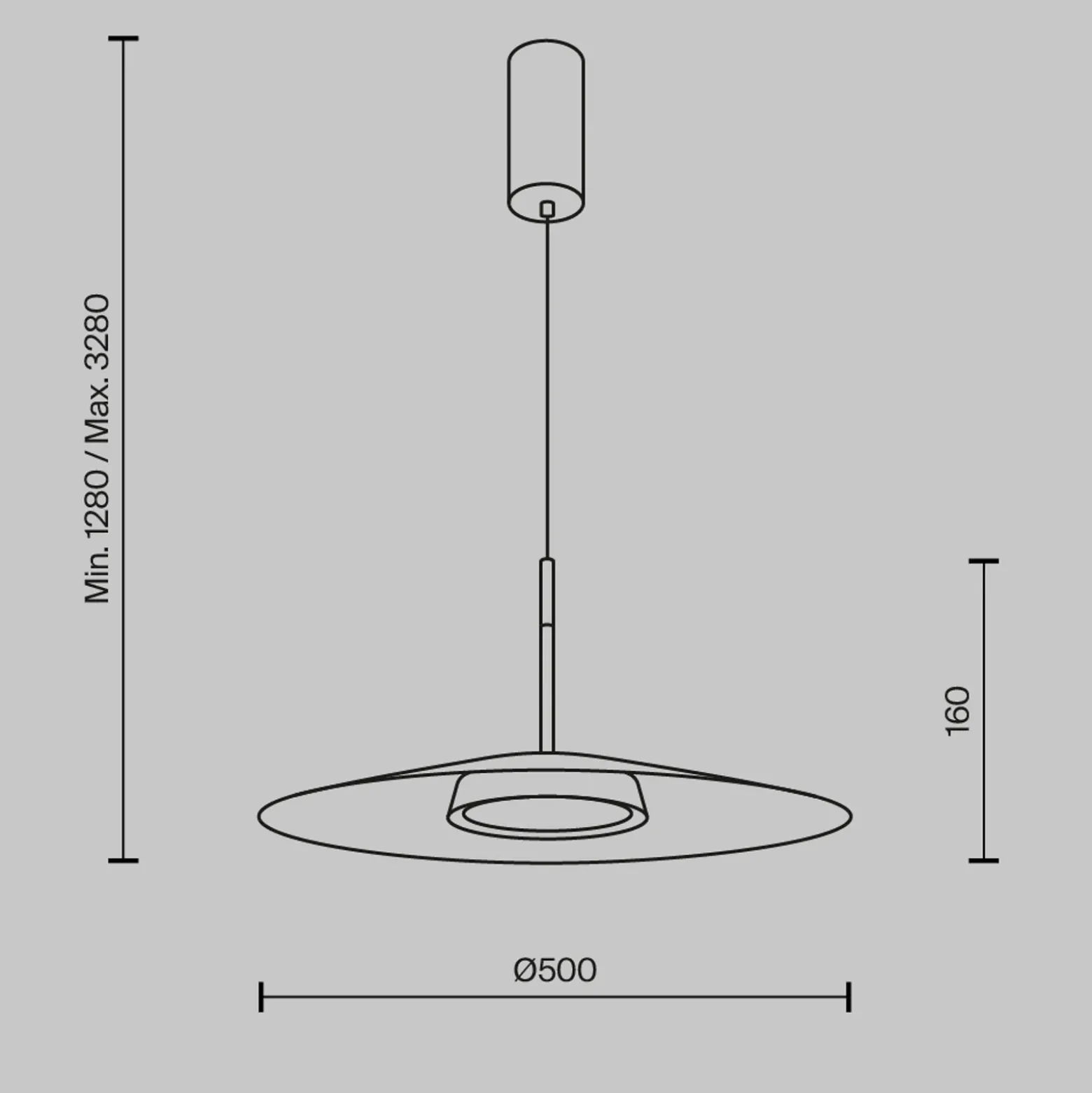 Maytoni lámpara colgante LED El, Ø 50 cm, blanco, aluminio