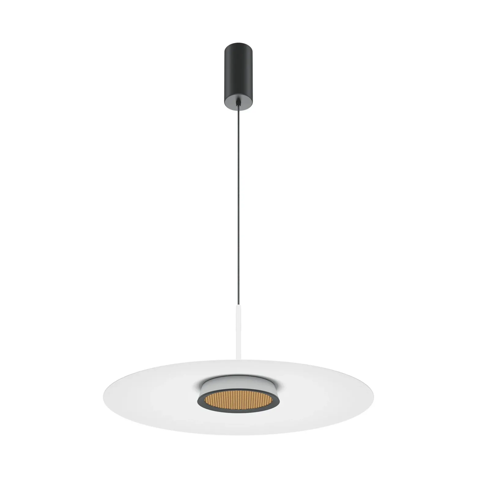 Maytoni lámpara colgante LED El, Ø 50 cm, blanco, aluminio