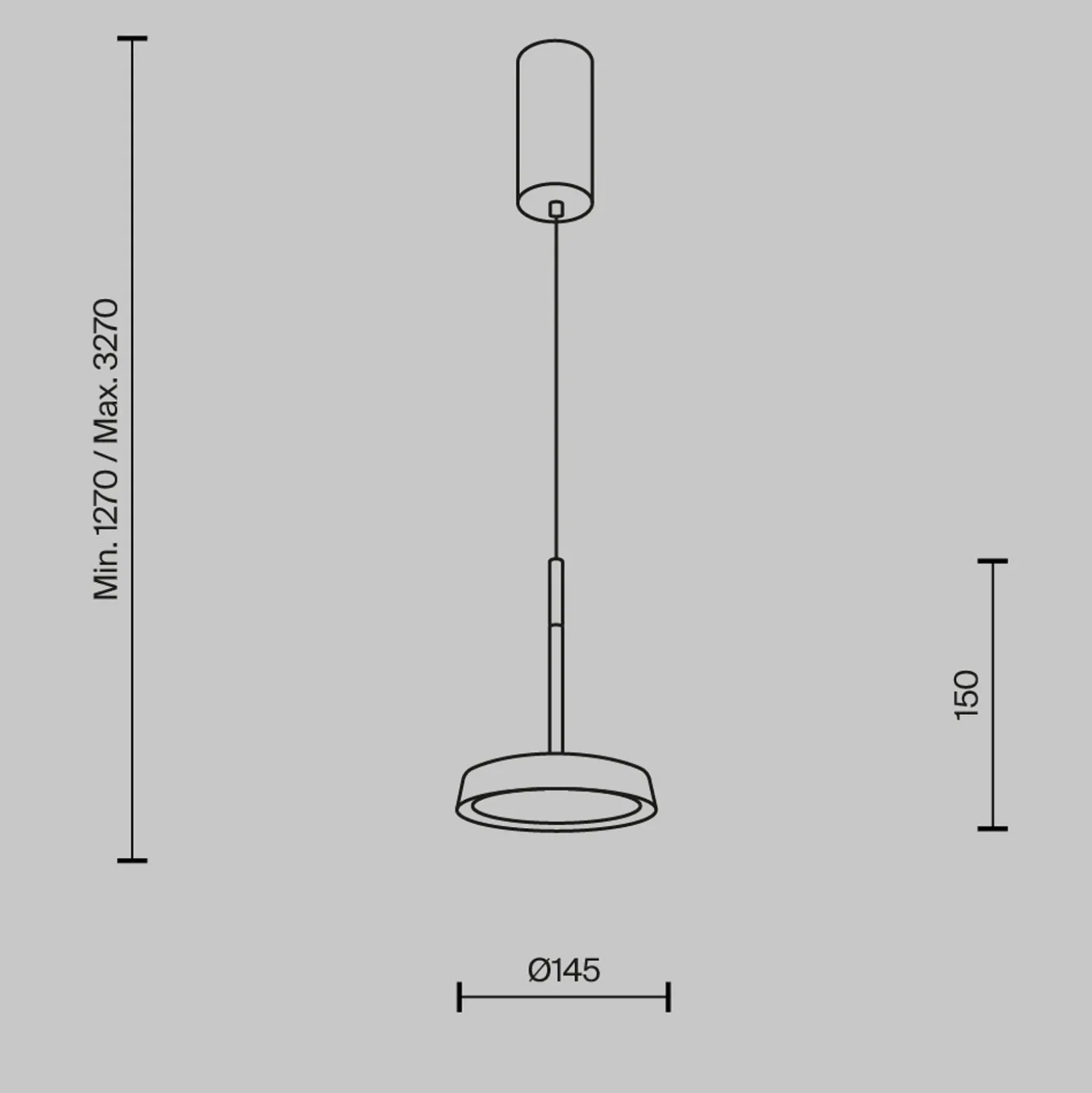 Maytoni lámpara colgante LED El, Ø 15,3 cm, blanco, aluminio