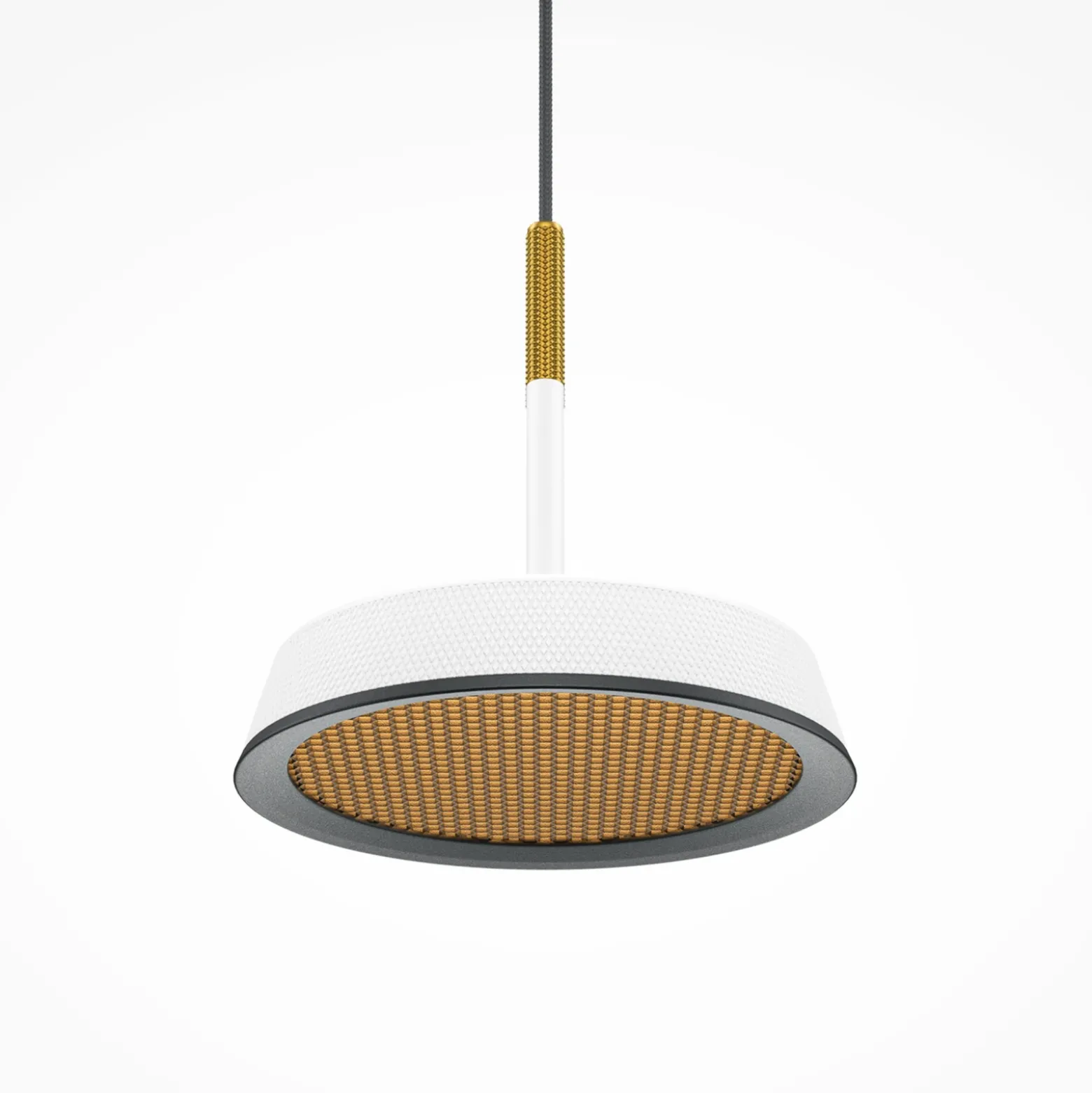 Maytoni lámpara colgante LED El, Ø 15,3 cm, blanco, aluminio