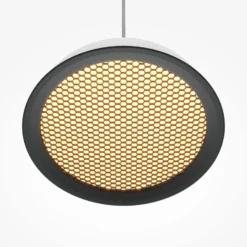 Maytoni lámpara colgante LED El, Ø 15,3 cm, blanco, aluminio
