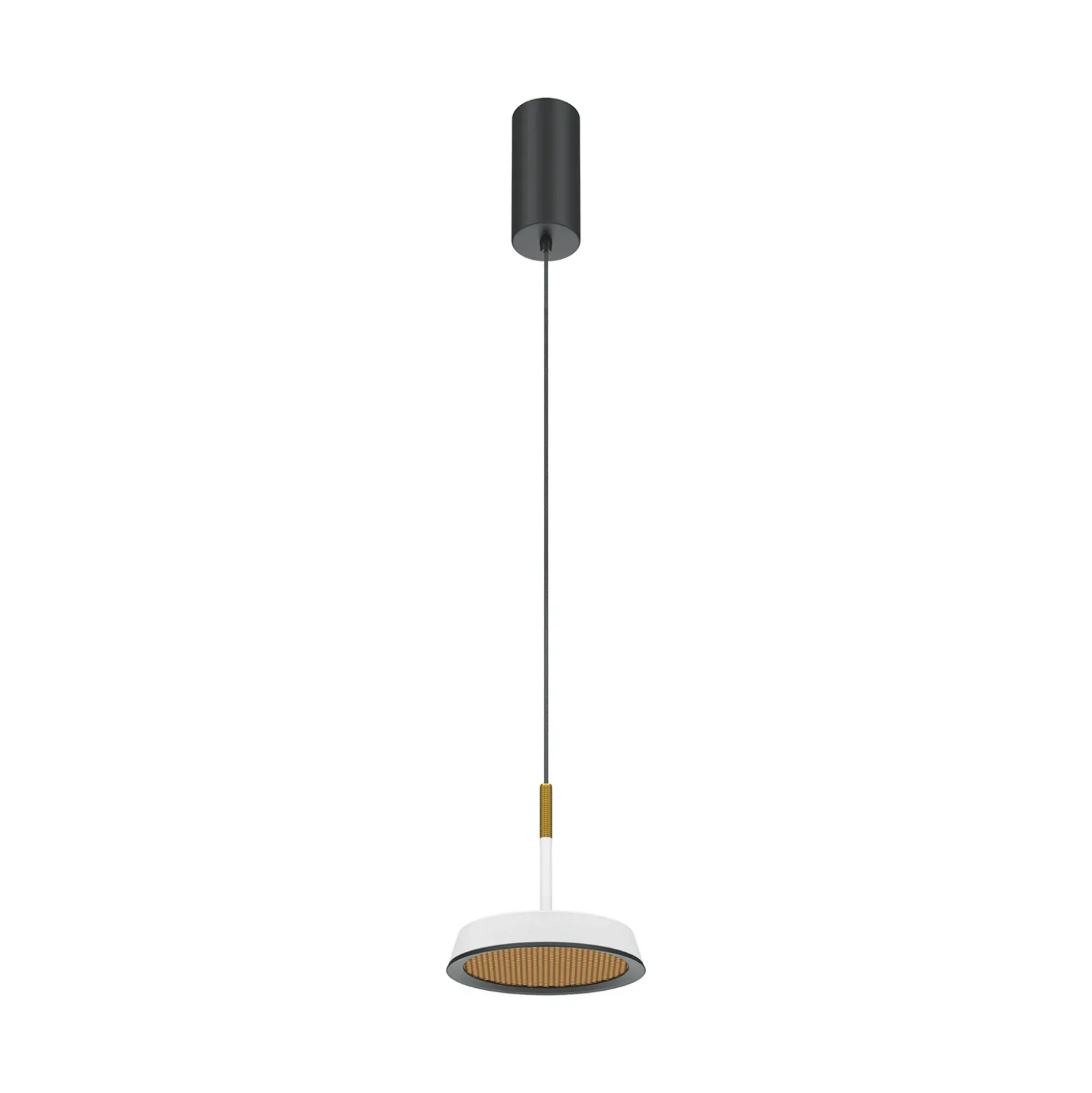 Maytoni lámpara colgante LED El, Ø 15,3 cm, blanco, aluminio