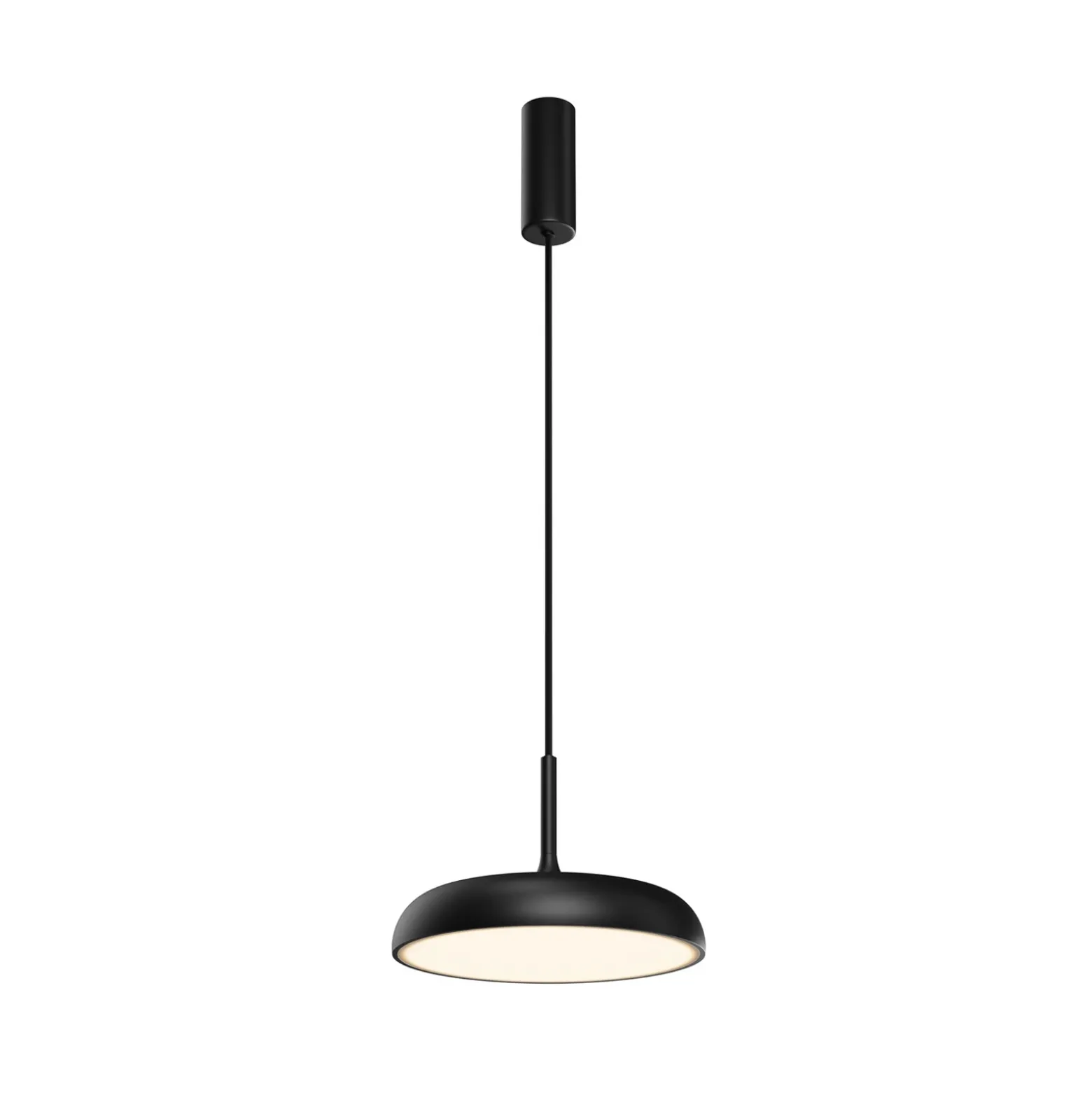 Maytoni lámpara colgante LED Gerhard, negra, Ø 30 cm, metal