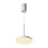 Maytoni lámpara colgante LED Plato, blanca, Ø 18,5 cm, aluminio