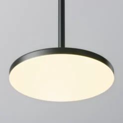 Maytoni lámpara colgante LED Plato, negra, Ø 18,5 cm, aluminio