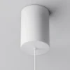 Maytoni lámpara colgante LED Plato, blanca, Ø 18,5 cm, aluminio