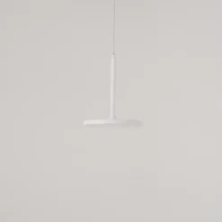 Maytoni lámpara colgante LED Plato, blanca, Ø 18,5 cm, aluminio