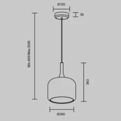Maytoni Lámpara colgante LED Spirito, blanco, cristal/metal, Ø 26 cm